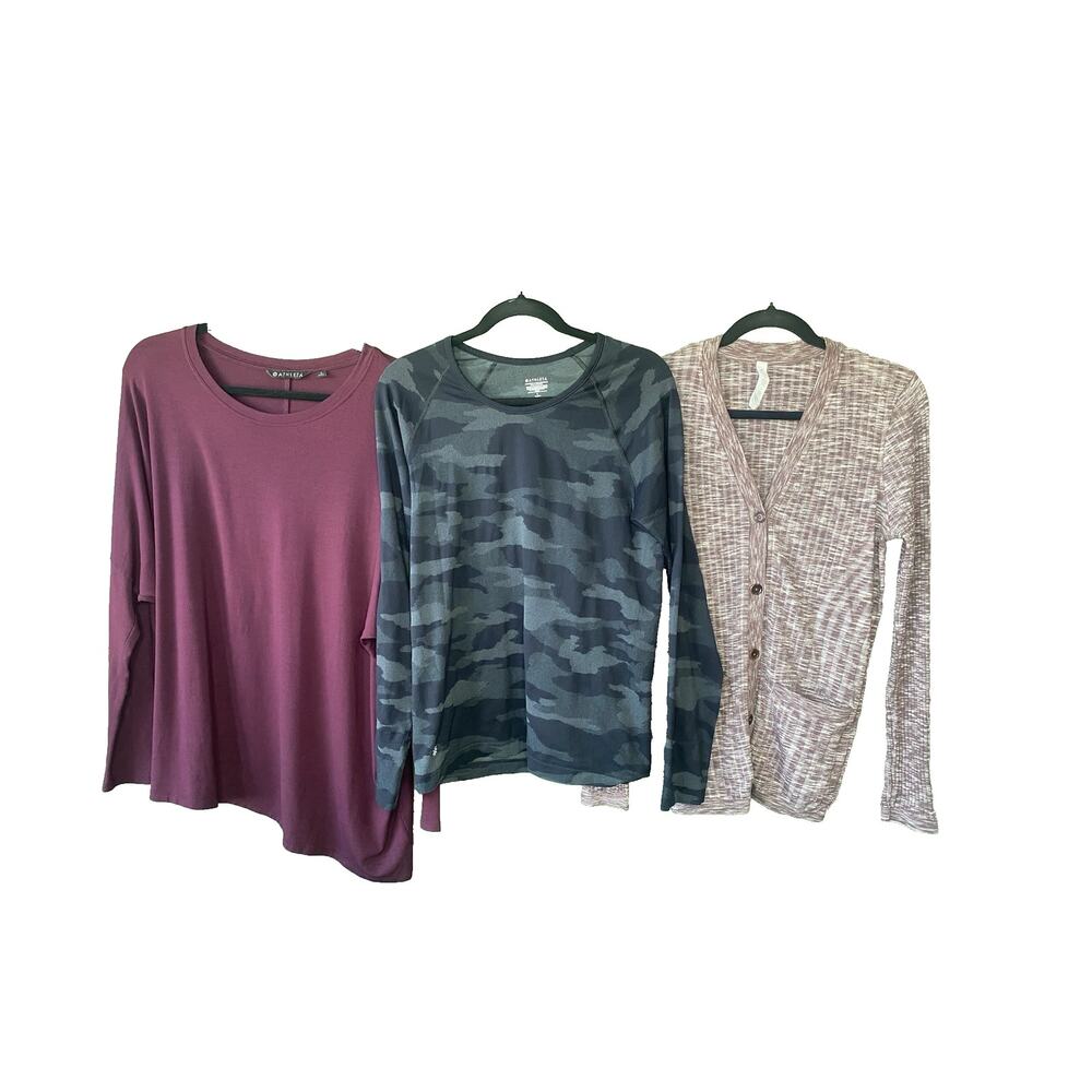 Athleta Shirts Womens Large Athleisure Athletic Bundle Long Sleeve Casual Gym
